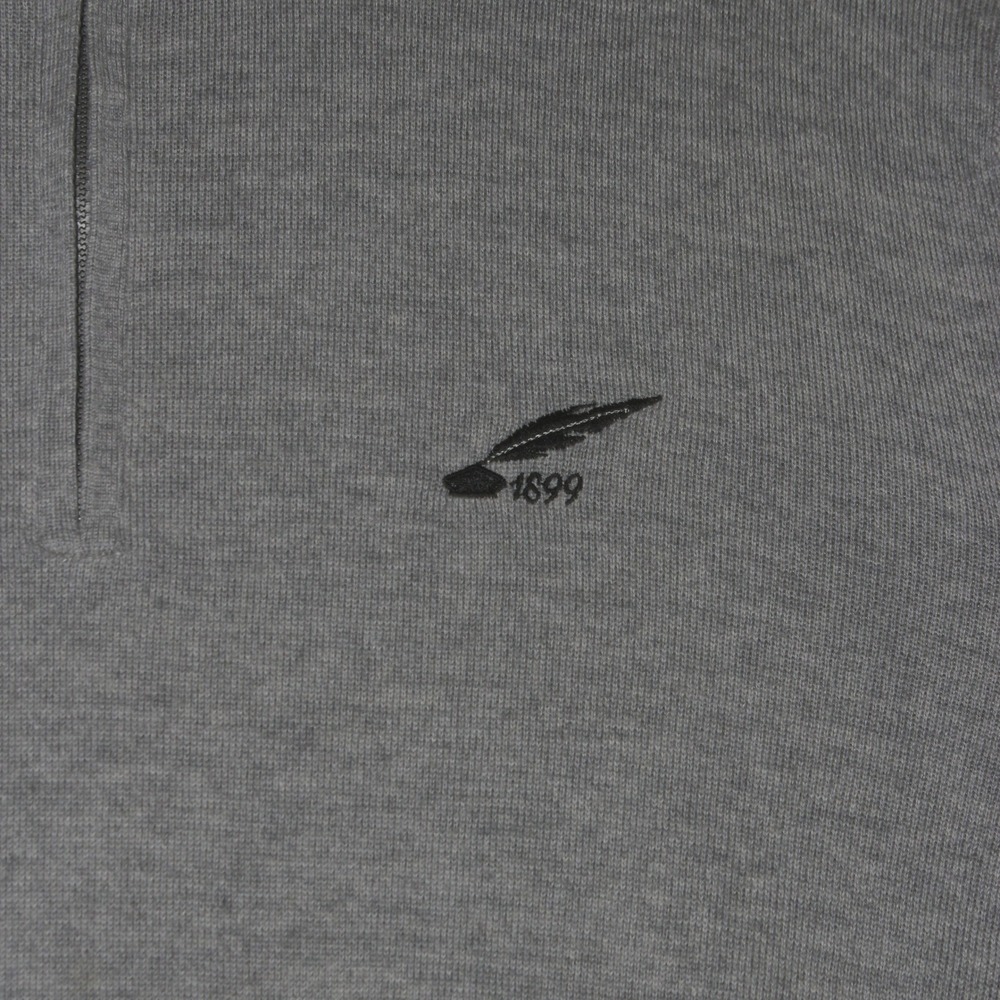 Fairway Greene Sweater Mens L Gray Baruffa Merino Quarter Zip Logo 1899 Luxury - Picture 2 of 6